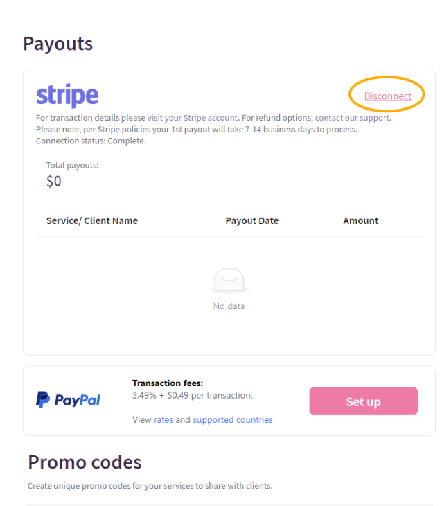 disconnecting changing your stripe acct 2